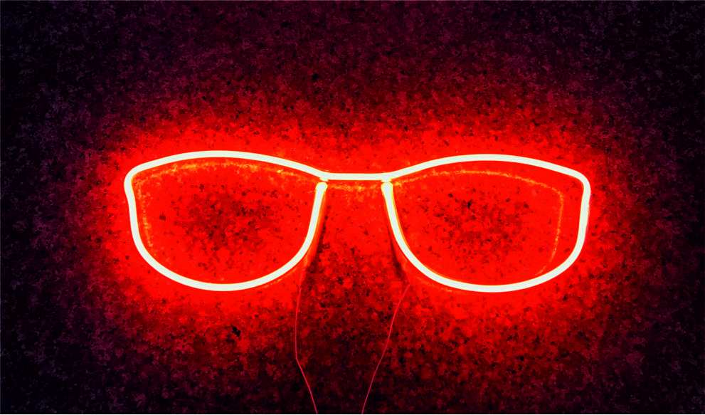 Gözlük neon tabela Gözlük Görseli