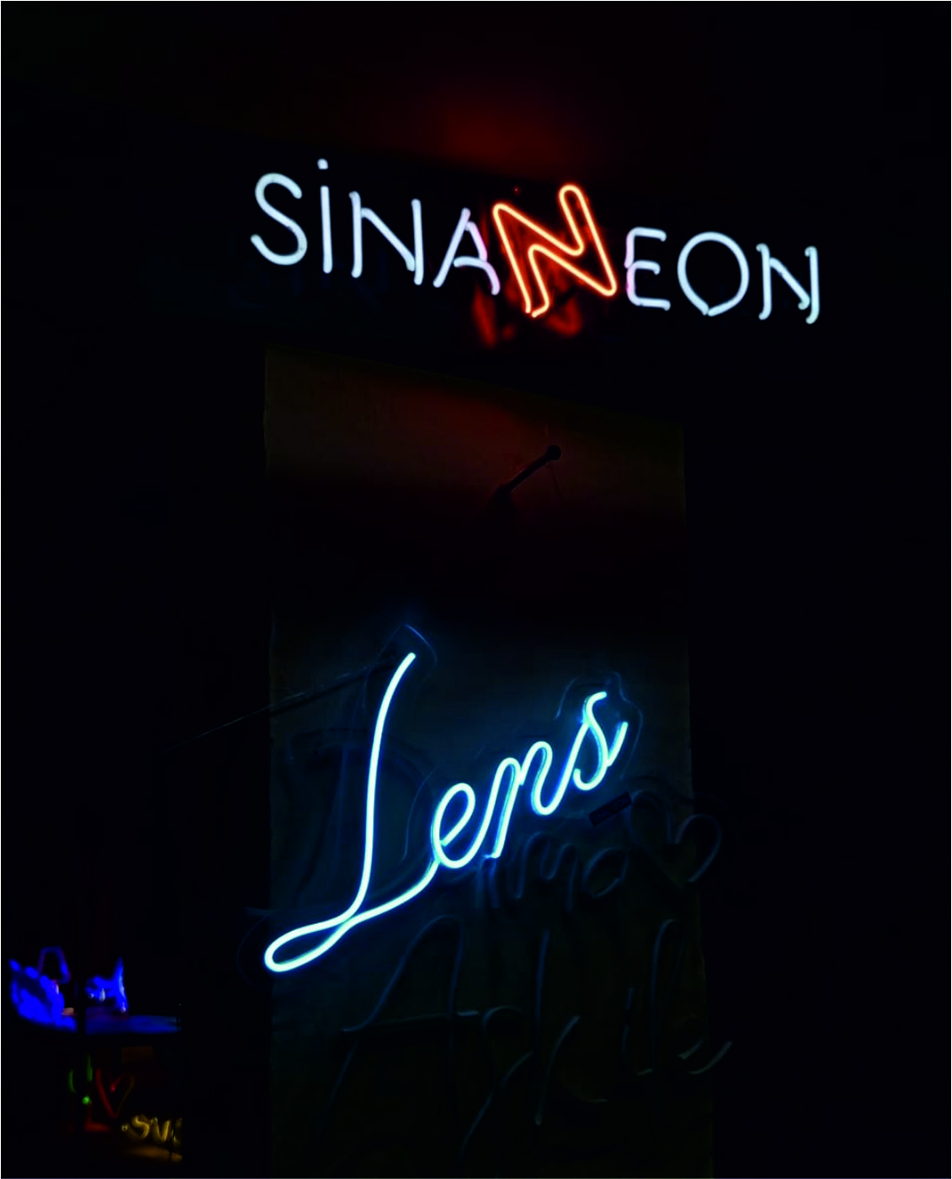 lens yazısı led neon tabela