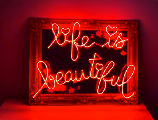 life is beautiful neon satın alın