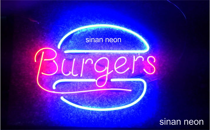 burger tabelası neon uygulaması
